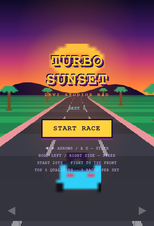 Turbo Sunset game art